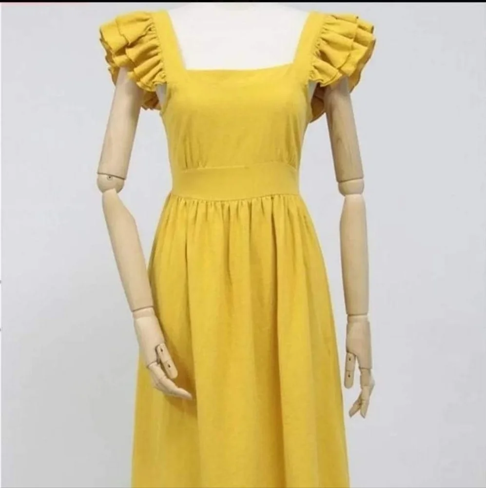 Boho ruffle sleeve dress size small new in package - Picture 2 of 3